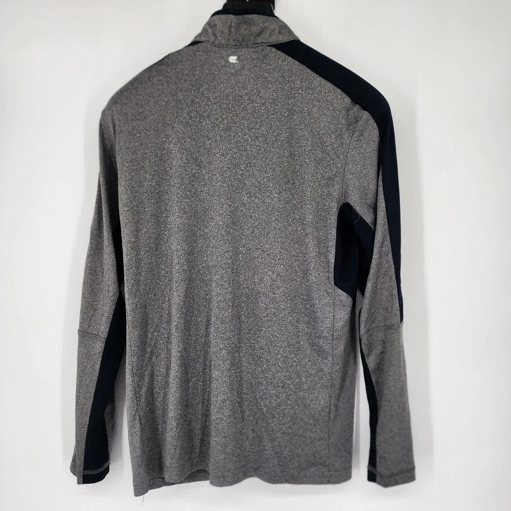 Notre Dame Fighting Irish 1/4 Zip Long Sleeve Shirt Men's Medium Gray Colosseum‎